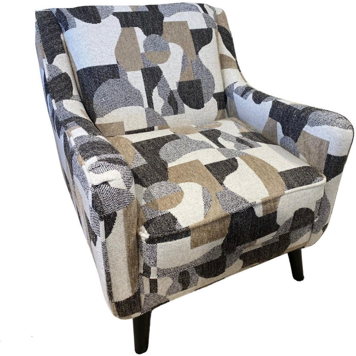 Multicolor accent deals chair with arms